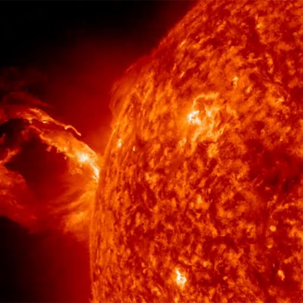 Explosão solar foi registrada por instrumentos da Nasa na última quarta-feira (1º) (Foto: Divulgação/Nasa/SDO)